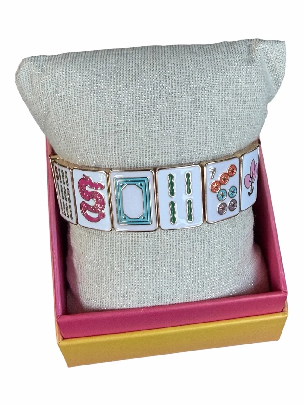 MAJONG TILE BRACELET -Stretch Bracelet - Highly Sought After 🌺 NWT 🌺